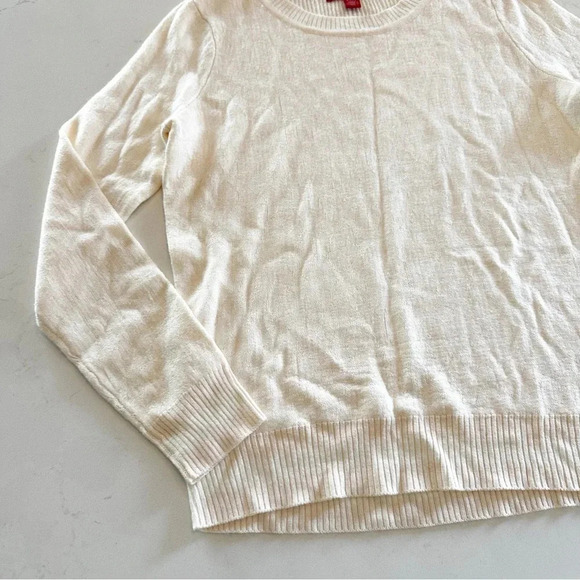 Saks Fifth Avenue | Pale Pink Leopard Sweater | Small - Picture 5 of 8